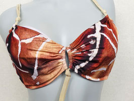 Abstrakt gemustertes Bügel-Bikinitop von La Perla / Größe 80 C
