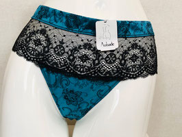 Petrolblaue String-Short von Aubade / Größe 42