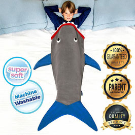 Blankie Tails Teen Schlafsack /couverture douillette teenager ou adulte "Shark"