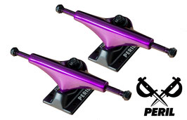 PERIL TRUCKS Set - Anodized Purple/Black (7.50 - 7.875" Decks) - 2 Trucks (SOLD OUT)