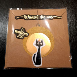 Weihnachtskarte Katze