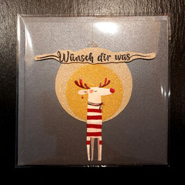 Weihnachtskarte Elch