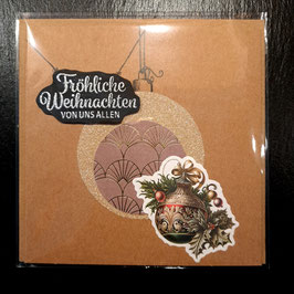 Weihnachtskarte Kugel