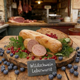 Wildschwein-Leberwurst