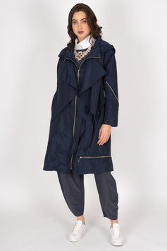 Trenchcoat mit Reißverschlüssen