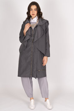 Trenchcoat mit Reißverschlüssen