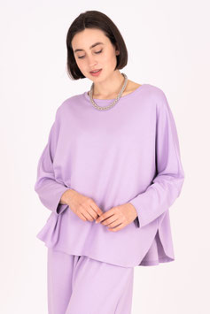 Bigshirt Kurz Fledermausärmel aus dickem Stoff