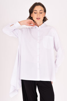 Baumwollbluse mit Zipfeln