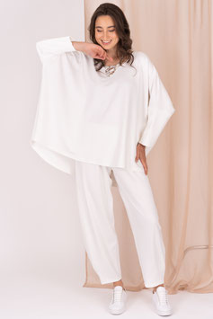 Bigshirt Fledermausärmel aus dickem Stoff
