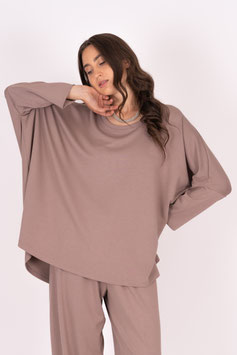 Bigshirt Fledermausärmel aus dickem Stoff
