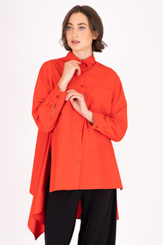 Baumwollbluse mit Zipfeln