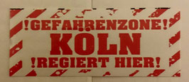 150 Köln Gefahrenzone Aufkleber