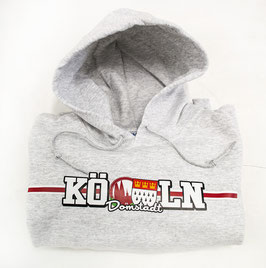 Köln länglich Hoodie Grau