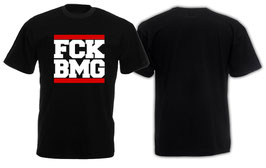 F*ck BMG roter Balken Shirt Schwarz