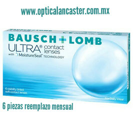 Ultra. Lente de contacto suave para miopía e hipermetropía. Paquete de 2 cajas