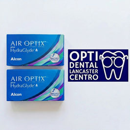 Airoptix Plus Hydraglyde®  Lente de contacto suave para hipermetropía y miopía. Paquete de 2 cajas