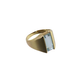 Aquamarin Ring, aus den 1940er Jahren