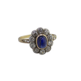 Saphir Diamant Ring
