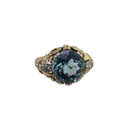 Aquamarin Diamant Ring