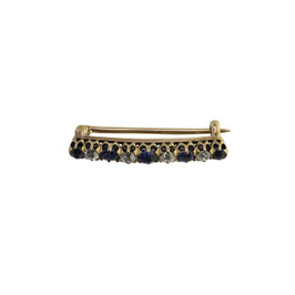 Diamant Saphire Brosche
