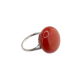 Koralle Ring, Französisch, ca. 1920