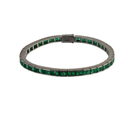 Smaragd Rivière Armband, signiert Gübelin