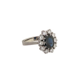 Saphir Diamant Ring, von Walter Meier Zürich