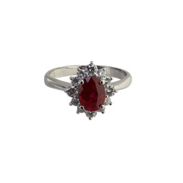 Rubin Diamant Ring
