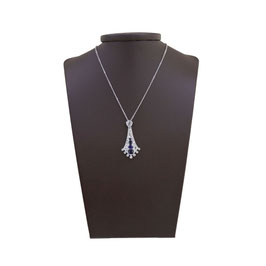 Diamant Saphire Anhänger