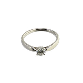 Diamant Solitär, signiert Tiffany & Co