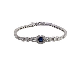 Saphir Diamant Armband, 1920’s
