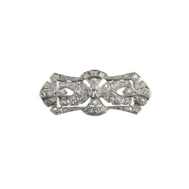 Diamant Brosche, Art Deco um 1920