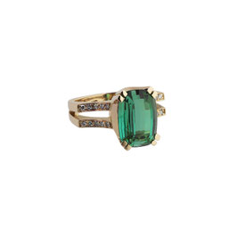 Turmalin Diamant Ring