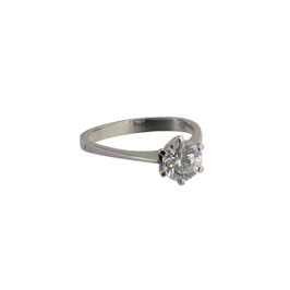 Diamant Solitär Ring, signiert von A. Kurz, Zürich,