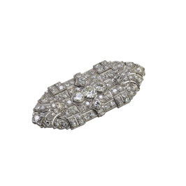 Diamant Brosche, aus Wien, Art Deco, ca. 1910 - 1920