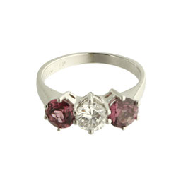 Granat Diamant Ring