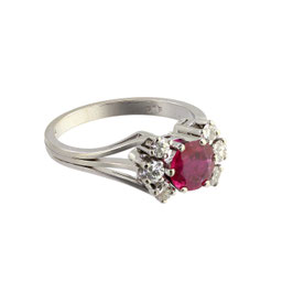 Rubin Diamant Ring