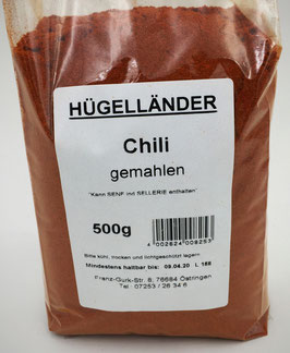 Chili gemahlen