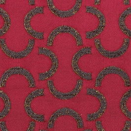 Mezzaluna 18 bordeaux for 2 deco chairs