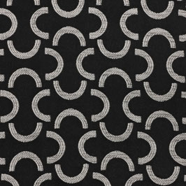 Mezzaluna 05 black/white for 2 deco chairs