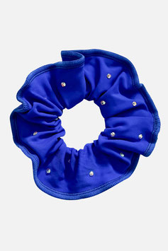 Haargummi royal blue lycra mit Steinchen