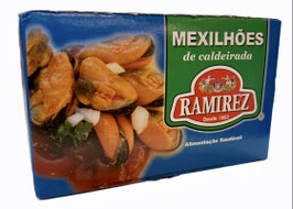 Muscheln Ramirez in Ragout Soße - Mexilhões de Caldeirada Ramirez