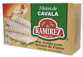 Makrelenfilet in Olivenöl mit Raucharomen - Filetes de Cavala em Azeite com Aroma de Fumo