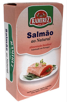 Lachs Natur im eigenen Saft - "Ramirez Salmão ao Natural"