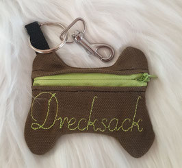 Kotbeutelspender Drecksack Olivgrün/Hellgrün