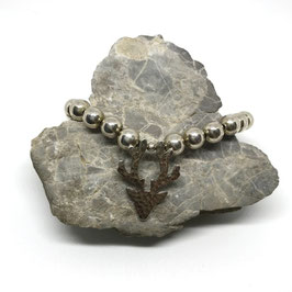 Silber Armband mit hirsch