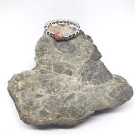 Silber Ring mit Rhodochrosit Perle