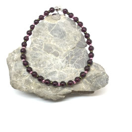 Granat Armband Mit kleinen Perlen