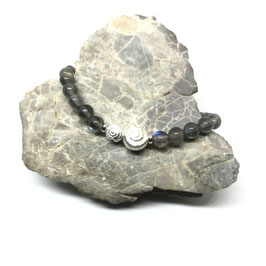 LABRADORIT Armband mit Schnecken