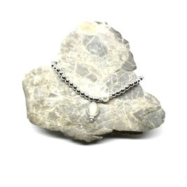 Silber Armband mit Perlen Anhänger